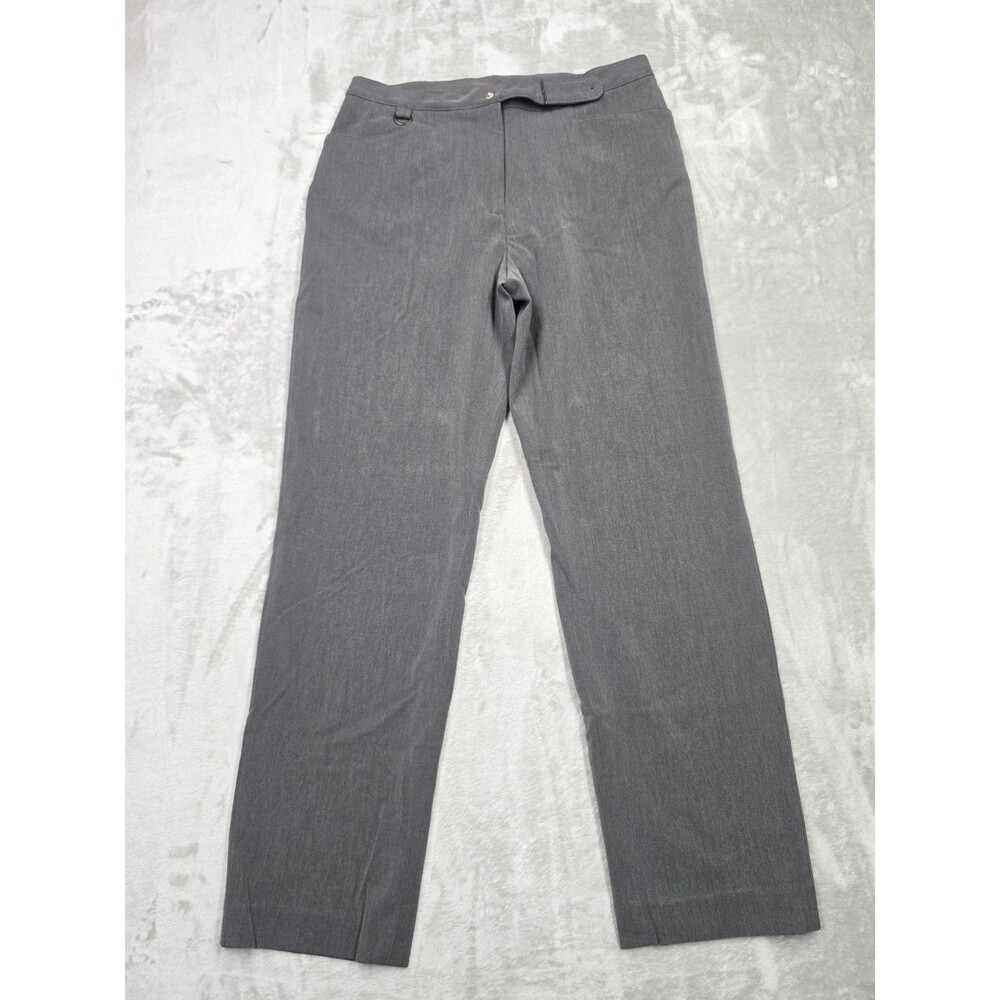 Lauren Ralph Lauren Dress Pants Womens 12P Gray Twill Stretch Work Office